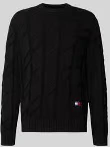 Tommy Jeans Regular fit gebreide pullover van zuiver katoen