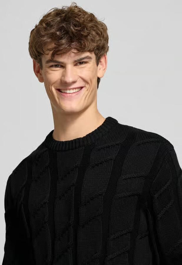 Tommy Jeans Regular fit gebreide pullover van zuiver katoen