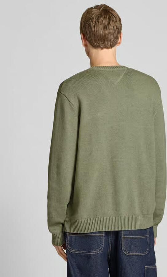 TOMMY JEANS Heren Truien & Vesten Tjm Reg Melange Flag Sweater Groen - Foto 5