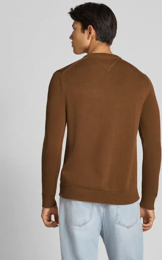 TOMMY JEANS Heren Truien & Vesten Tjm Slim Ess Sweater Exts Bruin - Foto 5