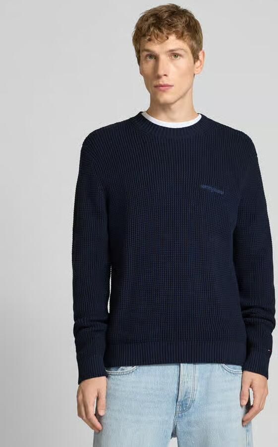 Tommy Jeans Regular fit gebreide pullover van zuiver katoen
