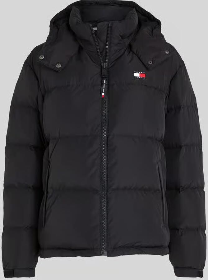 Tommy Jeans Regular fit gewatteerd jack met afneembare capuchon