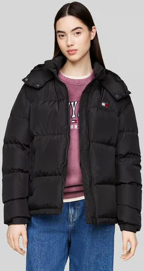 Tommy Jeans Regular fit gewatteerd jack met afneembare capuchon - Foto 6