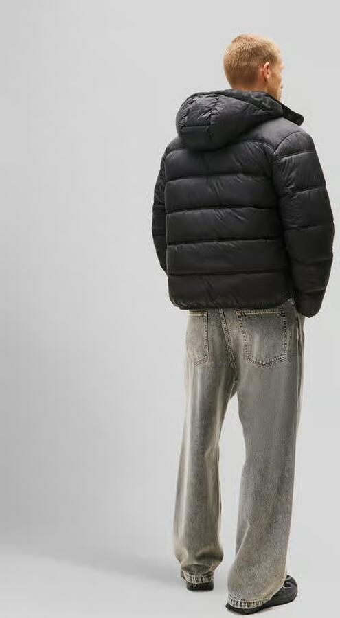 Tommy Jeans Regular Fit gewatteerd jack met capuchonkraag - Foto 8