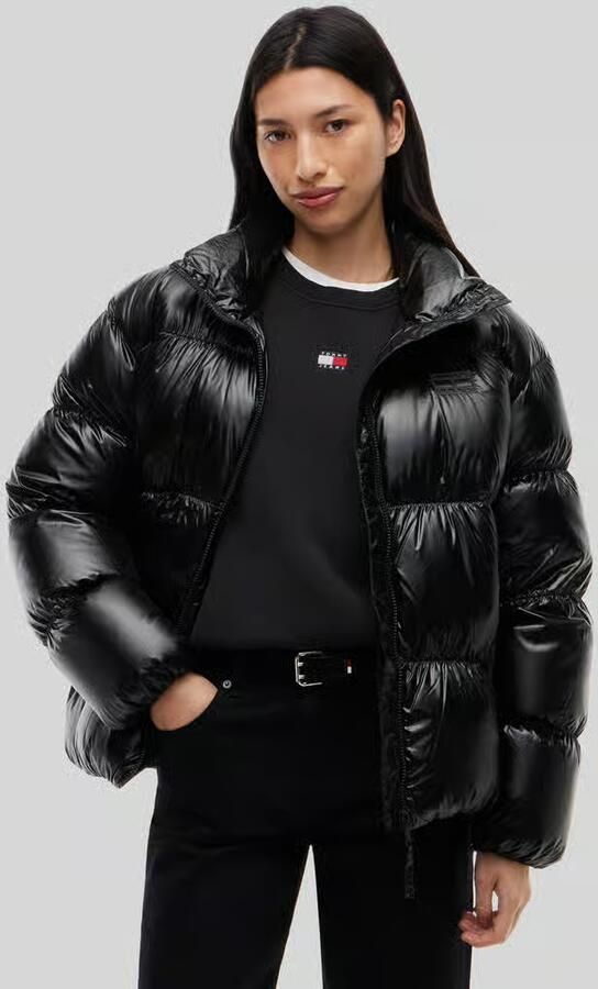 Tommy Jeans Regular fit gewatteerd jack met label stitching - Foto 2