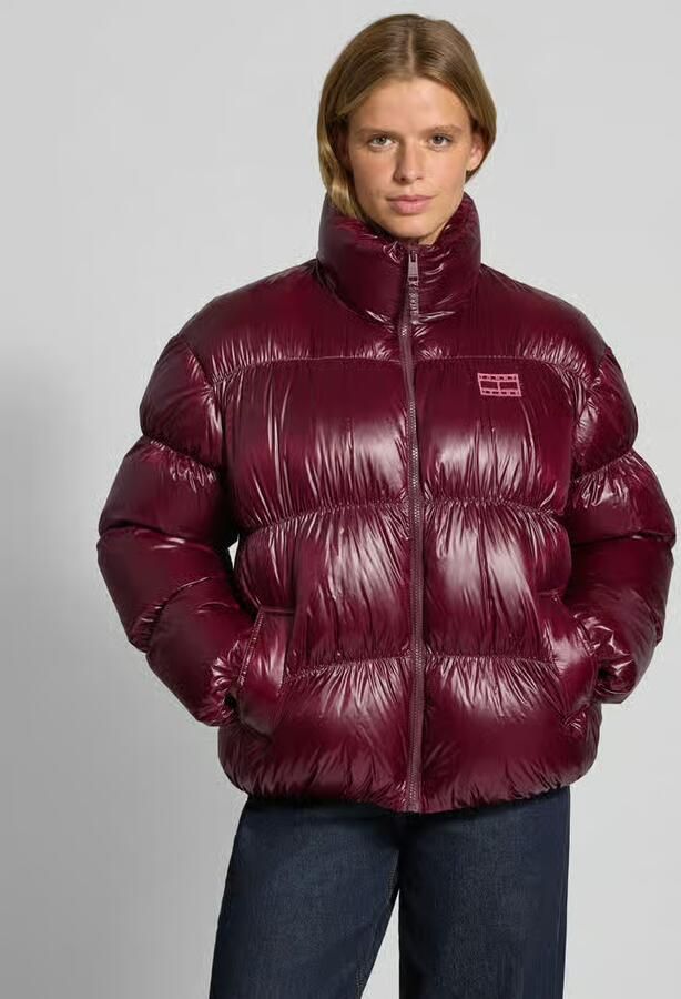 TOMMY JEANS Dames Jassen Tjw High Neck Shiny Puffer Down Bordeaux - Foto 6