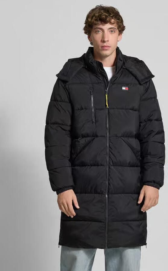 Tommy Jeans Regular fit gewatteerde lange jas met labelstitching model 'VAIL' - Foto 2