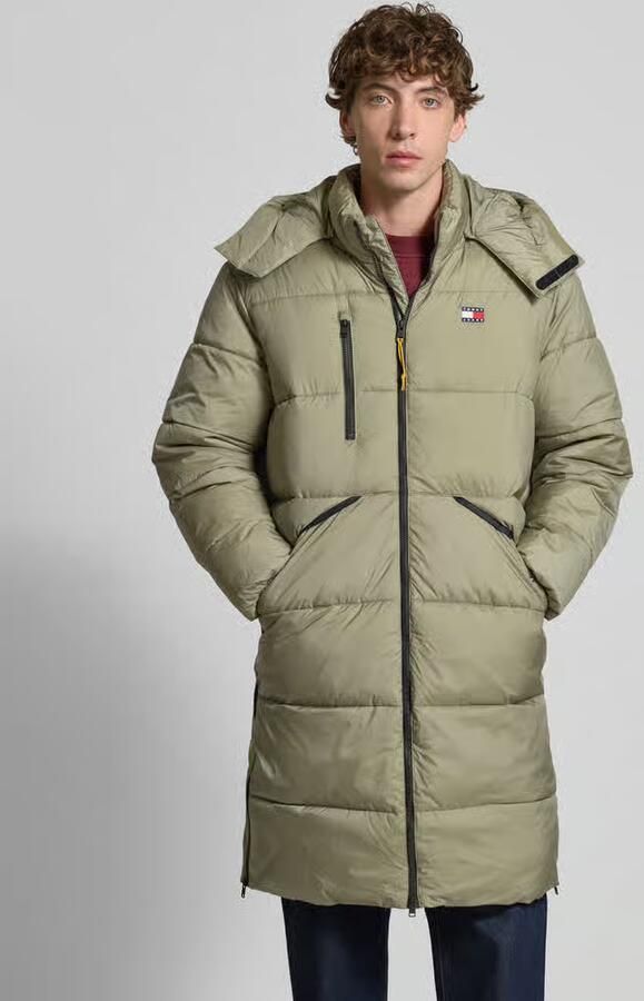 Tommy Jeans Regular fit gewatteerde lange jas met labelstitching model 'VAIL' - Foto 2