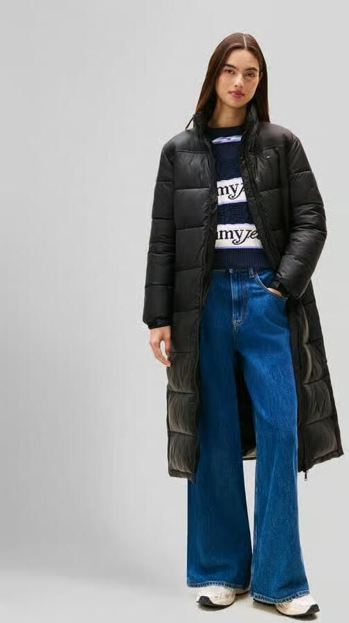 Tommy Jeans Regular fit gewatteerde mantel met verdekte capuchon - Foto 2