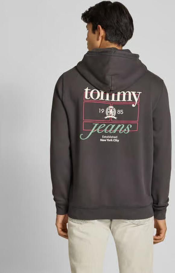 Tommy Jeans Regular fit hoodie van katoenmix