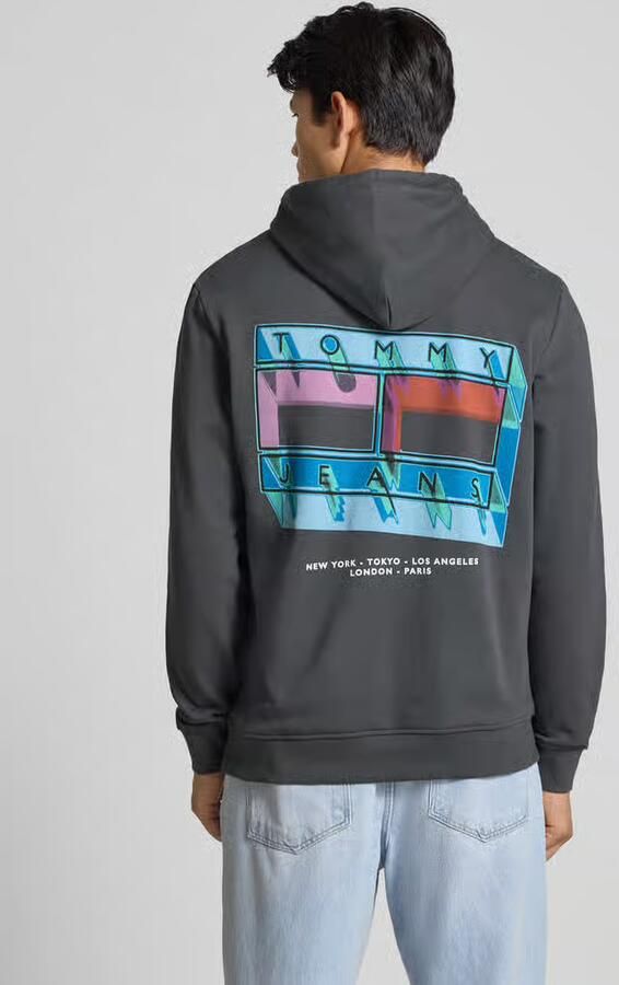 Tommy Jeans Regular fit hoodie van puur katoen