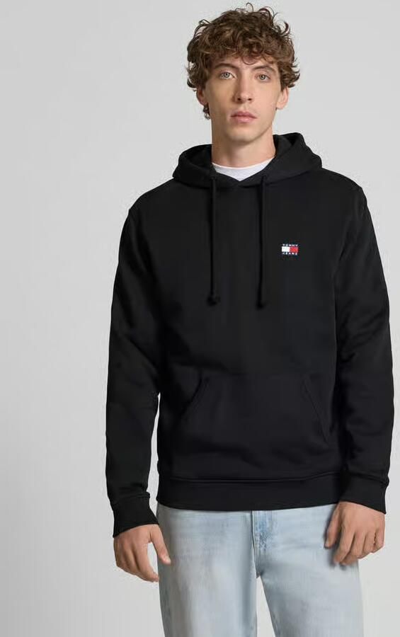 Tommy Jeans Eco-Vriendelijke Heren Capshirt Sweatshirt Black - Foto 16
