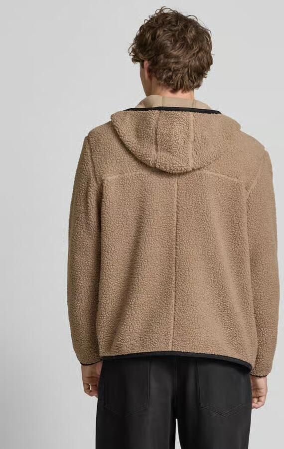 TOMMY JEANS Pluchen jack TJM REG BADGE TEDDY ZIP TRU EXT Vrijetijdsjas overgangsjas teddyjas met logopatch - Foto 6