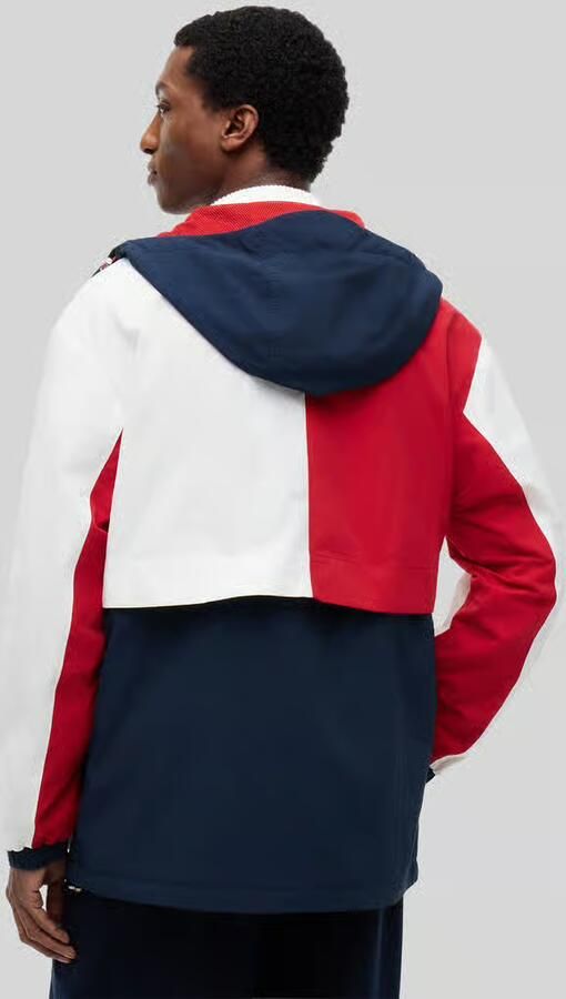 Tommy Jeans regular fit jack van nylon met logopatch - Foto 2