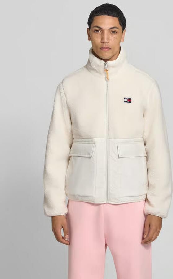 Tommy Jeans regular fit jas van imitatiebont in teddylook - Foto 3