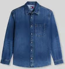 Tommy Jeans regular fit jeanshemd van puur katoen