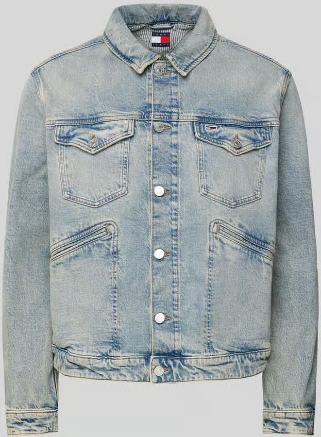 Tommy Jeans Regular fit jeansjack van katoenmix