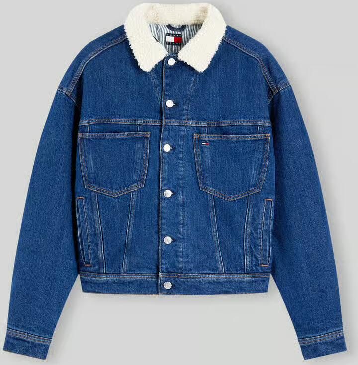 Tommy Jeans Regular fit jeansjack van katoenmix