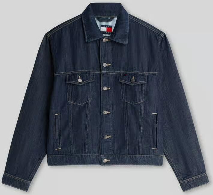 Tommy Jeans regular fit jeansjack van mix van katoen en linnen - Foto 2