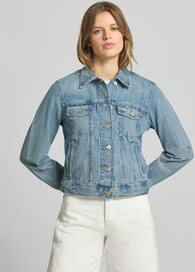 Tommy Jeans regular fit jeansjack van puur katoen model 'CLASSIC TRUCKER EXT BJ801' - Foto 7