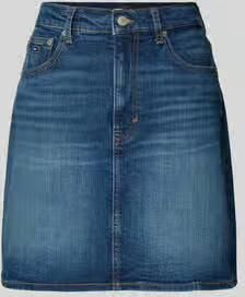 Tommy Jeans regular fit jeansrok van katoenmix model 'MOM'