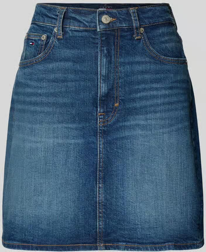 Tommy Jeans regular fit jeansrok van katoenmix model 'MOM' - Foto 3