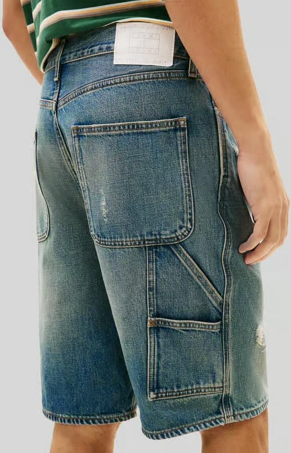 Tommy Jeans regular fit jeansshorts van puur katoen