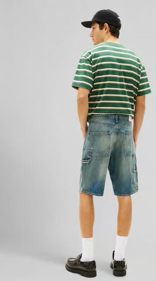 Tommy Jeans regular fit jeansshorts van puur katoen