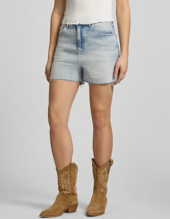 Tommy Jeans regular fit korte jeans van katoenmix model 'MOM SHORT' - Foto 7