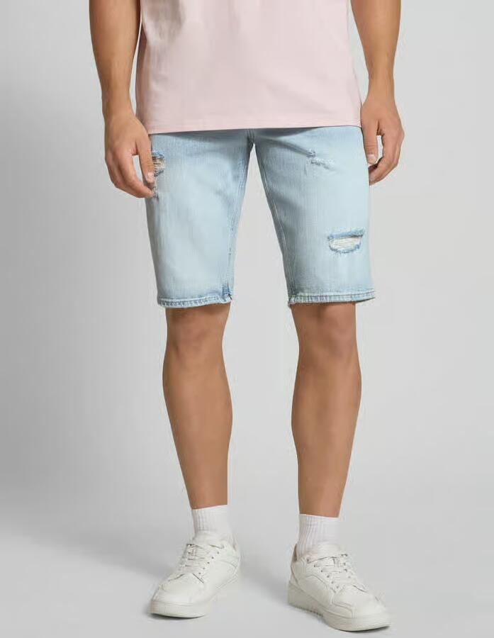 Tommy Jeans Regular fit korte jeans van katoenmix model 'RONNIE' - Foto 2