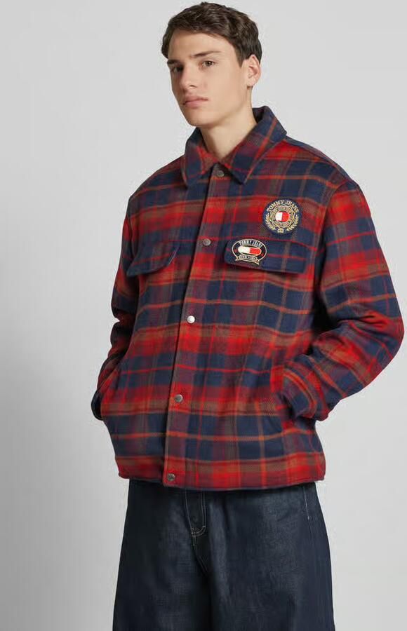 Tommy Jeans Regular fit overhemdjack met borstzak - Foto 3