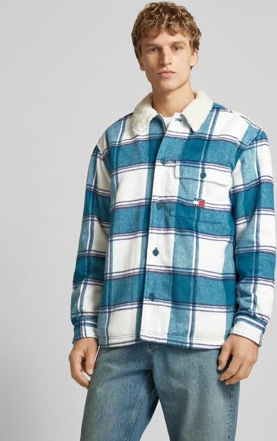 Tommy Jeans Regular fit overhemdjack met knoopsluiting model 'CHECK SHERPA' - Foto 2