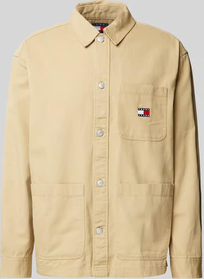 Tommy Jeans Regular fit overhemdjack met opgestikte zakken