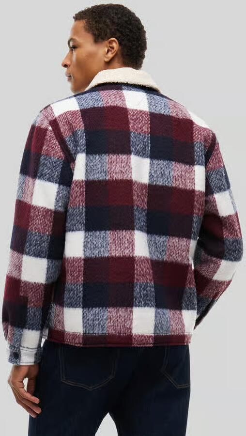 Tommy Jeans Regular fit overhemdjack met teddy kraag - Foto 2
