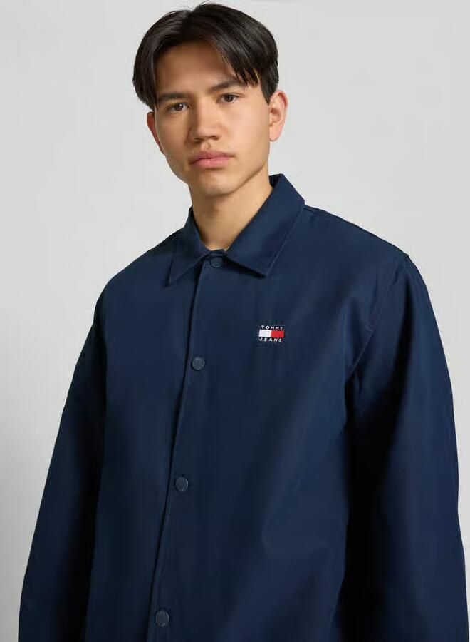 Tommy Jeans regular fit overhemdjack van puur katoen