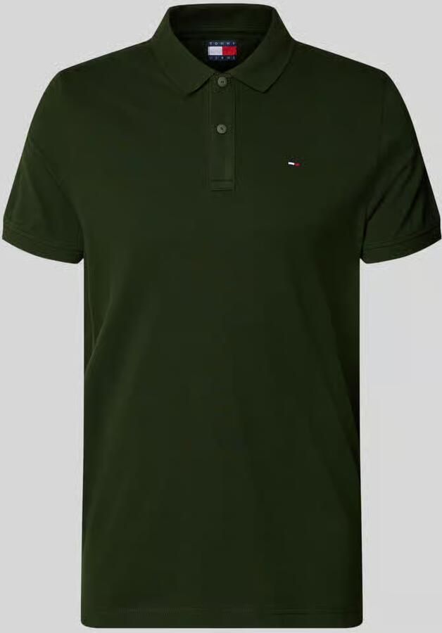 TOMMY JEANS Heren Polo's & T-shirts Tjm Slim Placket Polo Ext Donkergroen - Foto 6
