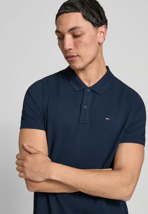 TOMMY JEANS Heren Polo's & T-shirts Tjm Slim Placket Polo Ext Donkerblauw - Foto 20