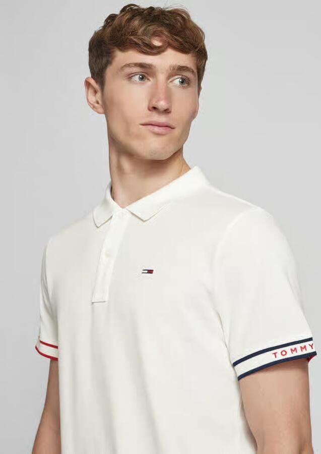 Tommy Hilfiger Polo Shirt Korte Mouw TJM FLAG CUFF DM0DM21306 - Foto 5