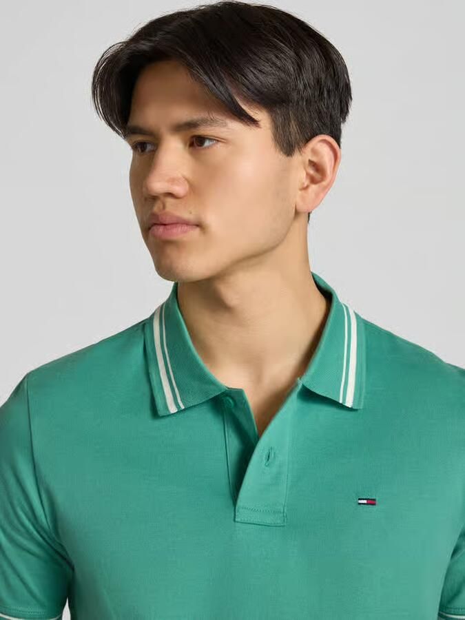 Tommy Jeans regular fit poloshirt van puur katoen
