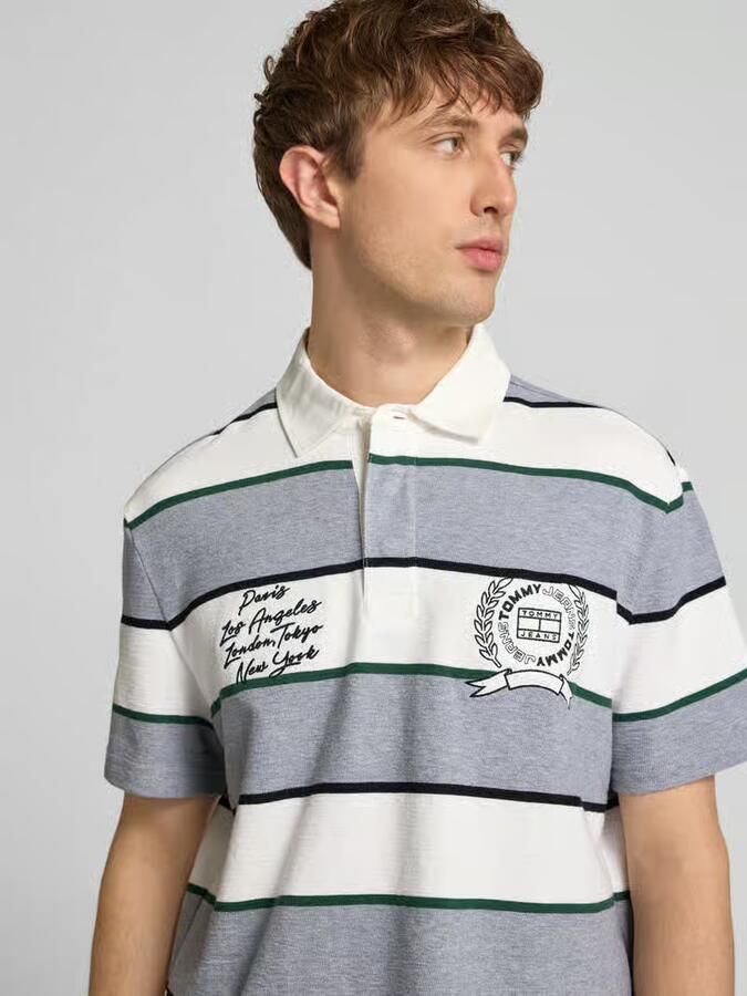 Tommy Jeans regular fit poloshirt van puur katoen