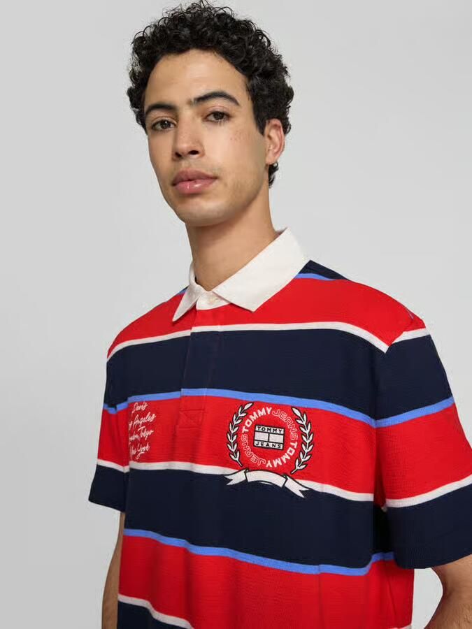 Tommy Jeans regular fit poloshirt van puur katoen