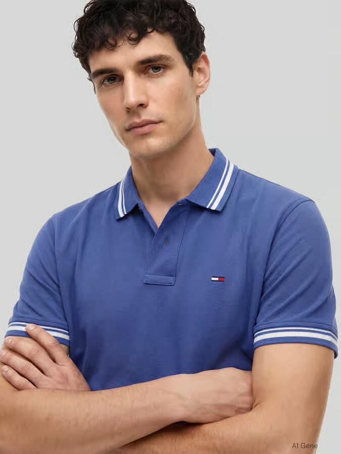 Tommy Jeans regular fit poloshirt van puur katoen