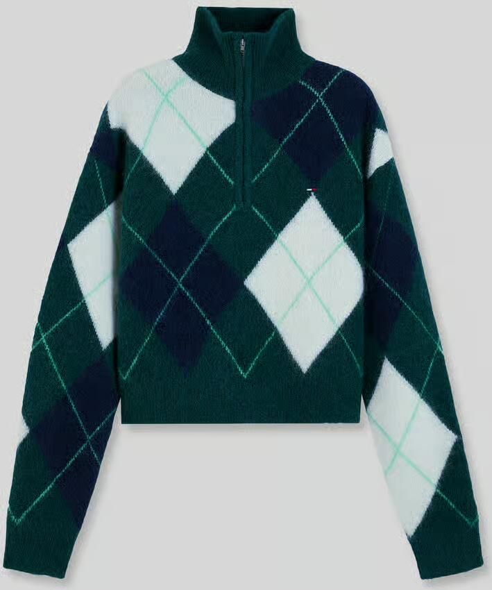 Tommy Jeans Regular fit pullover van mix van alpaca en wol
