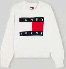 Tommy Jeans Regular fit pullover van mix van katoen en wol