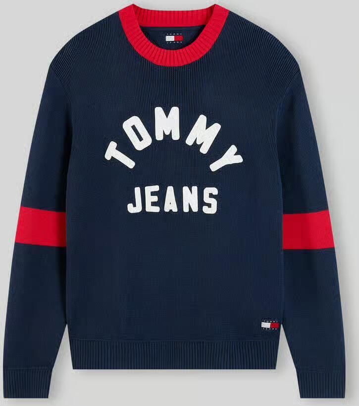 Tommy Jeans Regular fit pullover van pure katoen model 'NEW CLASSICS'