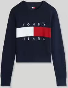 TOMMY JEANS Dames Truien & Vesten Tjw Flag Crew Neck Sweater Ext Donkerblauw - Foto 7