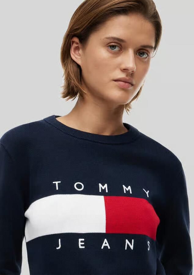 Tommy Jeans regular fit pullover van puur katoen