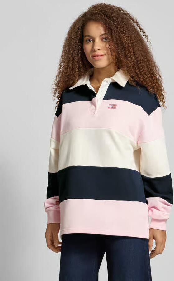 TOMMY JEANS Dames Tops & T-shirts Tjw Badge Stripe Rugby Multi - Foto 7