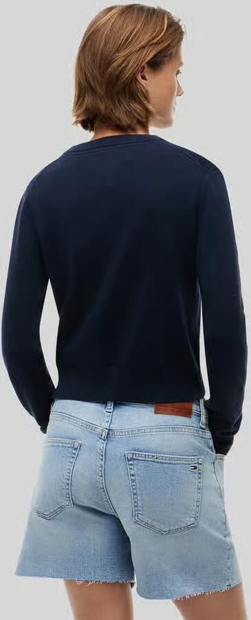 TOMMY JEANS Dames Truien & Vesten Tjw Flag Crew Neck Sweater Ext Donkerblauw - Foto 8