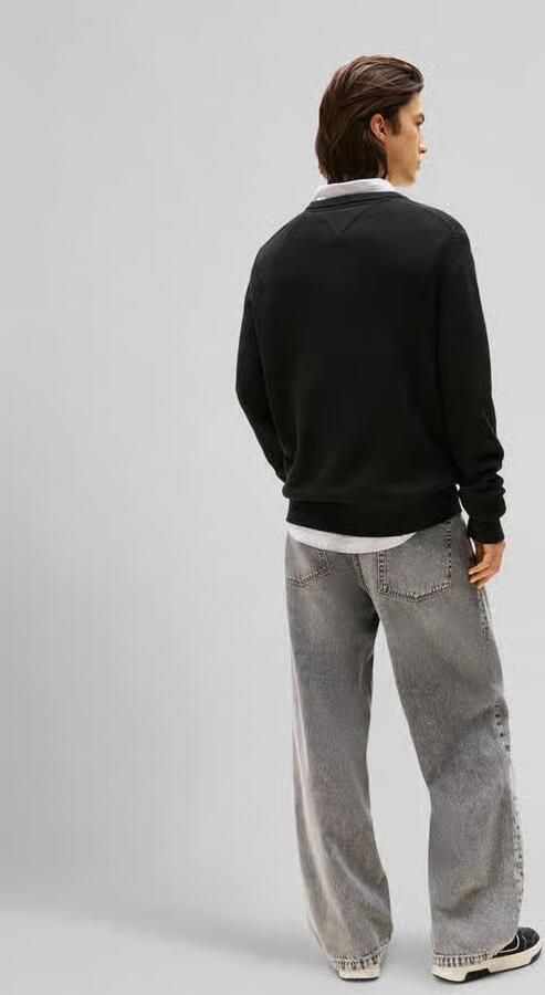 TOMMY JEANS Heren Truien & Vesten Tjm Slim Ess Sweater Exts Zwart - Foto 14